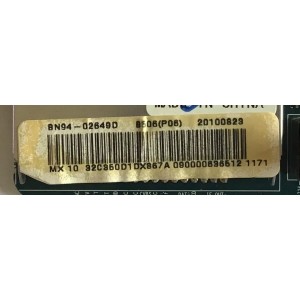 MAIN SAMSUNG / BN94-02649D / BN97-04013B / BN41-01350A / PANEL T315HA01-DB / MODELO LN32C350D1DXZA BN01 / SUSTITUTAS BN96-15903A / BN96-15907A / BN96-15908A / BN96-15909A / BN96-16395A / BN96-16396A / SUSTITUTAS EN DESCRIPCIÓN        