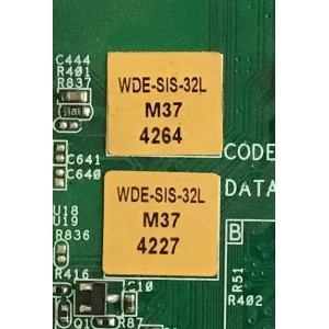 MAIN WESTINGHOUSE / 69.EB41M.0BA / SIS2528US-A-HS / WDE-SIS-32L / PANEL V320BJ2-P01 REV.C1 / MODELO LD-3235 TW-64411-U032E