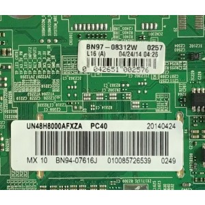 MAIN SAMSUNG / BN94-07616J / BN97-08312W / PANEL CY-VH048DSLV2H /  MODELO UN48H8000AFXZA TS01 