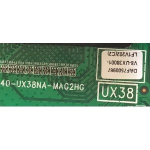 MAIN INSIGNIA / T8-UX38004-MA1 / 40-UX38NA-MAG2HG / V8-UX38001-LF1V202(C2) / PANEL LVF480SSDX E6 V1 / MODELO NS-48DR420NA16