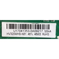 MAIN FUENTE (COMBO) WESTINGHOUSE / 21005791 / TP.MS3393T.PB758 / HV320WHB-N81 / KR17-0056 / PANEL MD3243YTBH / MODELO WD32HB1120-C