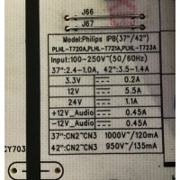 FUENTE PHILIPS / 272217100568 / PLHL-T721A / 2300KEG031A-F / MODELOS 42PFL3403D/27 / 42PFL3403D/F7 / 42PFL5403D/85 / PANEL LC-420WXE(SA)(A1)