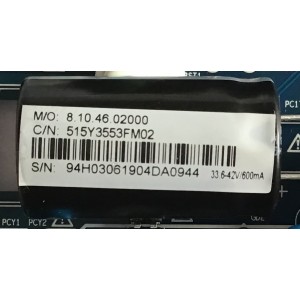 MAIN FUENTE (COMBO) PARA TV INSIGNIA / NUMERO DE PARTE 515Y3553FM02 / CV3553BH-K32 / 94H0306 / 2010052121 / PANEL V320BJ8-Q01-C1 / DIAPLAY ST3151A05-8 / MODELO NS-32D220NA20