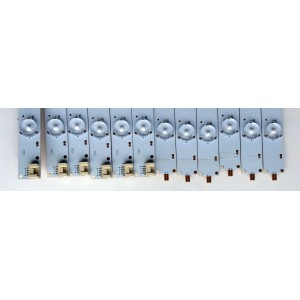 KIT DE LED PARA TV (12 PIEZAS) / VIZIO / 140923-WS-550-014-DVT-R / 140923-WS-550-014-DVT-L / MBL-55038D614WS0-L / PANEL´S T550HVN08.5 / T550HVN08.4 / MODELOS E55-C1 / E55-C2 / D55-D2 