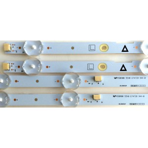 KIT DE LED PARA TV (4 PIEZAS) / SANYO UDULEDLXT003 / UDULEDLXT004 / 39.5W5SIP RIGHT / LB39501 V0_00 / REV:A / JX-DLXT004-3B366-0-D-732 / JX-DLXT003-3B355-0-D-734 / PANEL´S U5A23XT / V400HJ6-PE1 REV:C2 / MODELO FW40D36F / 40PFL4901/F7