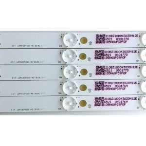 KIT DE LED PARA TV (5 PIEZAS) / 6521 / 210BZ10D043030H12E / 105N6UP39F0F / LBM430P1001-AE-3S(5)