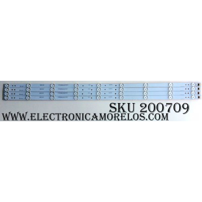 KIT DE LED`S PARA TV (4 PIEZAS) / WESTINGHOSE A-CNBW40D598 / L2LV1-3050FF14H / 21003701 / 4640CL090 / PANEL´S LSC400HN02-G02 / LSC400HN02-G01 / MODELOS ELEFT406 J6G5M / K6G5M / D6G5M / E6G5M / ELEFW408 G5G5M / PLE-4004FHD / WD40FX1170 TW-02101-S040V