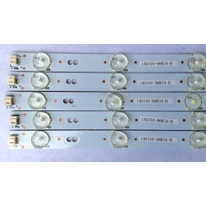 KIT DE LED PARA TV (5 PIEZAS) / WESTINGHOUSE / GKB7.820.3808 / 50514-ET2-S / 140316-96K34-B / MODELO DWM50F3G1