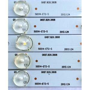 KIT DE LED PARA TV (5 PIEZAS) / WESTINGHOUSE / GKB7.820.3808 / 50514-ET2-S / 140316-96K34-B / MODELO DWM50F3G1