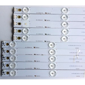 KIT DE LED PARA TV (10 PIEZAS) / HITACHI LB49006 / 49D2000 / KHP2O0650B / LB-C490F14-E4-L-G1-DL1 / LB-C490F14-E4-L-G1-DL2 / PANEL C490F14-E6-L / MODELOS LE49A509 / LE49A6R9