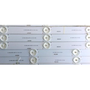 KIT DE LED PARA TV (10 PIEZAS) / HITACHI LB49006 / 49D2000 / KHP2O0650B / LB-C490F14-E4-L-G1-DL1 / LB-C490F14-E4-L-G1-DL2 / PANEL C490F14-E6-L / MODELOS LE49A509 / LE49A6R9