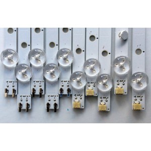 KIT DE LED´S PARA TV (10 PIEZAS) / SAMSUNG BN96-28772A/28773A / 2013SVS55 / LM41-00001P / D3GE-550SMA-R1 / D3GE-550SMB-R0 / SUSTITUTAS BN96-39055A / BN96-30056A / PANEL ´S CY-DF550CSLV1H / CY-DF550CSLV4H / CY-DJ055CSLVZH / CY-DJ055BGLV1H / LH55EDCPLBC/CI