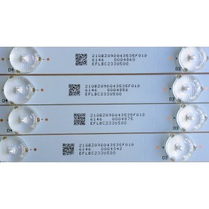 KIT DE LED´S PARA TV (4 PIEZAS) / VIZIO 210BZ09D043535F01D / 01M97 / EFLBC233U500 / PANEL TPT400LA-HN02.S REV:SG02B / MODELOS D40-D1 LTTETVAR / D40-D1 LTTETVAS / D40-D1 LTTETVFS / D40-D1 LTTETVCS