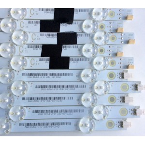 KIT DE LED PARA TV / VIZIO 098101085507/098101085508 (10 PZAS ) / LB55076 / 81075 / E349376 / PANEL T550HVN08.5 / MODELO E55-D0 LAUATYBS	