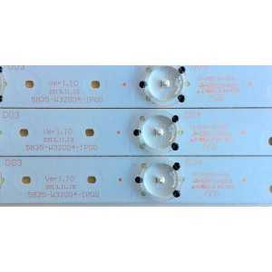 KIT DE LED PARA TV / LG 5835-W32004-1P00 / 10-20932A-02A / 503SWFN0235S /  MODELO 32LF500B-UA / PANEL RDL320HY(BD0-604)	