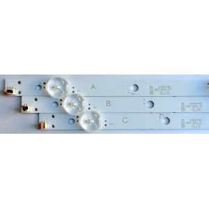 KIT DE LED´S PARA TV (3 PIEZAS) / VIZIO IC-B-VZAA39D753 / IC-B-VZAA39D753A / IC-B-VZAA39D753B / IC-B-VZAA39D753C / 98101003156 / 98101003155 / 98101003154 / PANEL T390XVN01.0 / MODELOS D39HN-D0 / D39HN-E0 LAUAVLBS