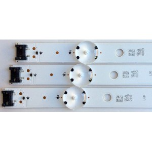 KIT DE LED´S PARA TV LG (3 PIEZAS) / NUMERO DE PARTE UF64_UHD_A / 0.4_150408 / 43inch UHD 1Bar 24EA type rev. 0.4_150408 / PANEL NC430DGE-SADP3 / NC430DGE-SADP2 / MODELOS 43UH610A-UJ BUSWLOR / 43UF6400-UA