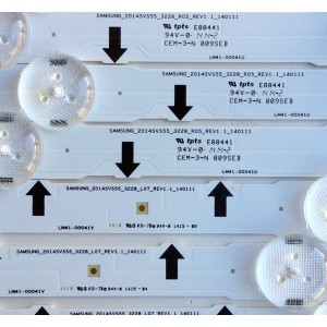 KIT DE LED PARA TV / SAMSUNG BN96-30429A/BN96-30430A  / LM41-00041V / BN41-02180A / 30420A / MODELO UN55H6300AFXZA VH03 / UN55H6300AFXZA UH02 / LH55DCEMLGA/GO / LH55DCEPLGA/GO / PANEL CY-GH055CSLV8H / CY-GH055CSLVCH / CY-GJ055CSLVZH / CY-GH055CSLV1H	