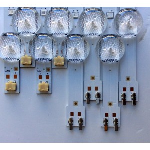 KIT DE LED'S PARA TV SAMSUNG (8 PIEZAS) / BN96-37774A / BN96-37775A / LM41-00145A / LM41-00146A / USTITUTA BN96-38526A / BN96-38527A / PANEL CY-JJ050BGNV2H / CY-JJ050BGNV1H / CY-JM049BGLV1H / MODELOS UN50J5000AFX / HG50NE460SFX / UN50J5000AFX / HG50NE470