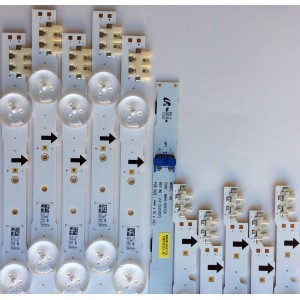 KIT DE LED`S PARA TV (10 PIEZAS) / SAMSUNG BN96-30449A / BN96-30450A / 30449A / 30450A / BN96-30417A / 2014SVS40_3228 /131112 / LM41-00099K / LM41-00099H / PANEL CY-JGJ040BGLV9H / CY-GH040CSLV1H / MODELOS UN40J6300AF / LH40DMEPLGA/GO TS02 / UN40H5500