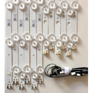 KIT DE LED PARA TV / SAMSUNG BN96-34562A/BN96-34563A (12 PZAS.) / 34562A / 34563A / LM41-00001K / LM41-00001J / SUSTITUTA BN96-29076A/BN96-29077A / MODELO UN65H6203BFXZA IH01 / UN65J6200AFXZA IH02 / UN65J620DAFXZA / PANEL CY-DJ065CGNV1H	