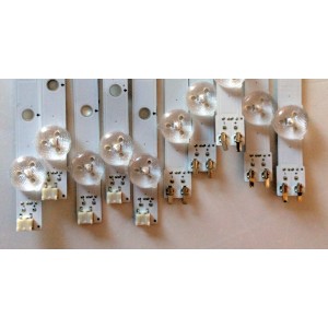 KIT DE LED´S PARA TV (10 PIEZAS) / SAMSUNG BN96-39055A / BN96-39056A / D3GE-550SMA-R1 / D3GE-550SMB-R0 / SUSTITUTAS BN96-28772A / BN96-28773A / PANEL CY-DJ055BGHV1H / MODELOS UN55H6103AFXZP / UE55H6273SSXZG / UA55H6203ARXSJ / UA55H6203ARXTW