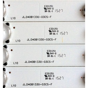 KIT DE LED´S PARA TV (4 PIEZAS) / HISENSE 1143870 / JL.D40B1330-03CS-F / 12BH2133 / PANEL JHD400GF-E32(008)\S30\FM\ROH 187959 / MODELOS 40H3F / 40H3E