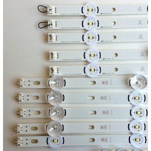 KIT DE LED`S PARA TV (10 PIEZAS) / LG 140218 / A TYPE REV02 / B TYPE / SUSTITUTA 6916L-1978A/-1979A / PANEL`S NC500DUN-VXBP2 / NC500DUN-VXBP3 / MODELOS 50LF6100-UA / 50LB6000-UH / 50LF6000-UB BUSJLOR / 50LF6090-UB / 50LB6100-UG / 50LB5800-UG BCCJLJR