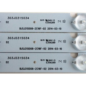 KIT DE LED´S PARA TV (3 PIEZAS) / JVC BJSJ315D08-ZC16F-02 / N94D-U / D24501 / 140506A2 / B20 / 7580LM / 303JD315034 / E356289 / PANEL HV320WX2-206 / MODELO LT-32DE74