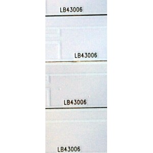 KIT DE LED`S PARA TV (4 PIEZAS) / HITACHI KHP200640C / LB-C430F14-E1-A-G2-DL1 / LB43006 / PANEL C430F15-E3-A(G2) / M,ODELOS LE43A509A / LU43V809 CH6AP