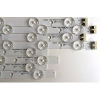 KIT DE LED´S PARA TV (8 PIEZAS) / SAMSUNG BN96-000000 / K6 W L0355 857 / LUMENS D3GE-500SMA-R2 / LUMENS D3GE-500SMB-R2 / PANEL´S DF500BGA-B1 / T500HVF02.2 / MODELO UN50EH5000FXZA AJ04