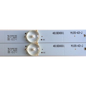 KIT DE LED´S PARA TV (2 PIEZAS) / ELEMENT B-HWBW19D739 / 21004618 / 4619DX001 / M105-A3-J / E466169 / M105-A3-J-4147GA29F103202 / M105-A3-J-4147GA29F103204 / PANEL MV185WHB-N10 / MODELO ELEFW195 / LE-19GDXB-B2