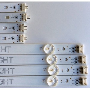 KIT DE LED´S PARA TV (8 PIEZAS) / LG NC490DGG-AAFX1-41CA / NC490DGG-AAFX1-41CAGAN01-1255A-P1 / NC490DGG-AAFX1-41CAGAN01-1256A-P1 / PANEL´S NC490DGG-AAFX3 / NC490DGE-SADP3 / MODELO 49UJ6300-UA.BUSYL0F