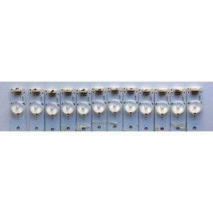 KIT DE LED´S PARA TV (12 PIEZAS) / RCA 26AL A4M30 / 01.JL.D58081235-031AS-R7N / N160413 / T411 / MODELO 58" / PANEL V580HL1-PE6-12V 