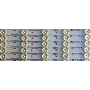 KIT DE LED´S PARA TV (10 PIEZAS) / RCA IC-A-KJAB46D353 / 3528A / 3.3-3.5V / C2C6(X) / X-3098-N44-NB0-4383-C2C6 / PANEL LK460D3HC09-12V / MODELO ¨46¨