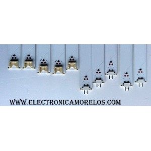 KIT DE LED`S PARA TV (10 PIEZAS) / LG EAV63632405 / 55UJ63_UHD_A / 55LJ55_FHD_A / 55UJ63_UHD_B / 55LJ55_FHD_B / SSC_55LJ55/55UJ63_B_8LED_REV01_160922 / PANEL NC550DGG-AAFX3 / MODELO 55UJ6300-UA BUSYLOR	