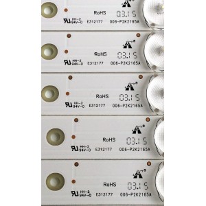 KIT DE LED`S PARA TV (12 PIEZAS) / SANYO 4C-LB650T-YH1SY / 006-P2K2165A / TCL_00M_650D30_3030C_12X8 / PANEL LVF650CMDX E1 V1 / MODELO FW65D25T	