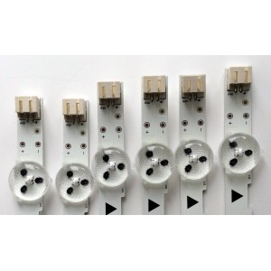 KIT DE LED`S PARA TV (6 PIEZAS) PHILIPS UDULED0GS048 / 43W5S1P / PANEL U4DV0XH / MODELO 43PFL4609/F8