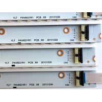 KIT DE LED´S PARA TV (32 PIEZAS) PANASONIC PAV6531R1 PCB.X8 20131209 / PAV6531L1 / PAV6531L2 / PAV6531R2 / 80.P2LR1A4DH7FD0 / 80.P2LR2A4DH7FD0 / 80.P2LL1A4DH7FD0 / 80.P2LL2A4DH7FD0 / PANEL PAV6531 / MODELO TC-65AX900U