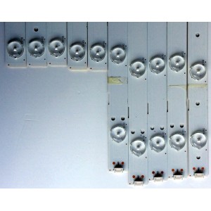 KIT DE LED´S PARA TV (10 PIEZAS) / SHARP A400DLB006-007 / A400DLB007-007 / T78SBM8P40 / T78SBM8P4O / PANEL S400DH3-1 / 76040T200-600-G / MODELO LC-40LE550U