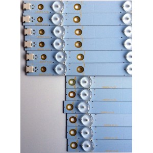 KIT DE LED´S PARA TV (12 PIEZAS) / SHARP LB50039  V1_00 / LB50039 V0_00 / SUNG WEI 16V0 E74739 94V-0 / YX-50039000-2E765-0-B-52M-L / YX-50039010-2E765-0-B-52M-R / PANEL TPT500J1-HVN07.U / MODELOS LC-50LE460X / LC-50LE651U