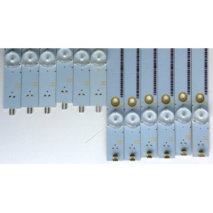 KIT DE LED´S PARA TV (12 PIEZAS) / SHARP LB50039  V1_00 / LB50039 V0_00 / SUNG WEI 16V0 E74739 94V-0 / YX-50039000-2E765-0-B-52M-L / YX-50039010-2E765-0-B-52M-R / PANEL TPT500J1-HVN07.U / MODELOS LC-50LE460X / LC-50LE651U