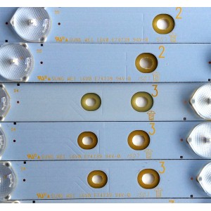 KIT DE LED´S PARA TV (12 PIEZAS) / SHARP LB50039  V1_00 / LB50039 V0_00 / SUNG WEI 16V0 E74739 94V-0 / YX-50039000-2E765-0-B-52M-L / YX-50039010-2E765-0-B-52M-R / PANEL TPT500J1-HVN07.U / MODELOS LC-50LE460X / LC-50LE651U