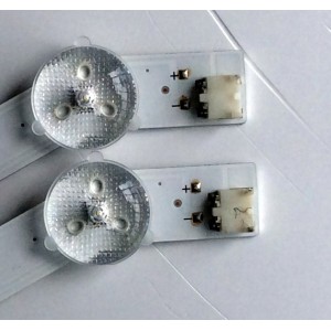 KIT DE LED´S (2 PIEZAS) / SAMSUNG BN96-27468A / LUMENS D3GE-320SM0-R2 / PANEL CY-DF320AGLV1H / MODELOS UE32EH4000 / UE32EH4003 / UE32EH4005 / UA32EH4003 / UA32EH4005 / UA32EH4009  / UN32H4353A / UN32EH4003 / UN32FH4005 / UN32FH4055 / UN32H4303 / HG32AB460