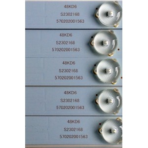 KIT DE LED´S PARA TV (10 PIEZAS) / S2302168 570202001563 / S2302169 570202001564 / S2302170 570202001565 / 48KD6 / PANEL SM480SKD601 D0514