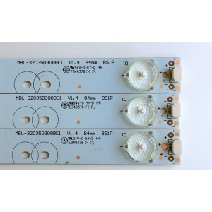 KIT DE LED´S PARA TV (3 PIEZAS) / UPSTAR MBL-32035D308BE1 / -D423PFLBYZF6A / PANEL HV320WX2-206 / MODELO P32EAB B01444E