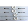KIT DE LED'S PARA TV (4 PIEZAS) / HITACHI C430U14-E1-A(G2) / KHP200640C / UX-850122297 / UX-850122297 / UX-850122297 / LB43006 / LB-C430U14-E1-A-G2-DL1 / MODELO LU43V809