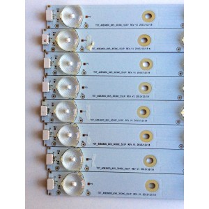 KIT DE LED´S PARA TV (8 PIEZAS) / PIONEER INXV400HJ6-PE1 / T0T_40B3800_8X5_3030C_5S1P REV.V1 / 006-P1K3387B / 4C-LB400T-YH7 / MODELO PLE-40S05FHD