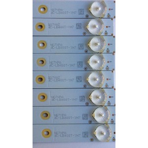 KIT DE LED´S PARA TV (8 PIEZAS) / PIONEER INXV400HJ6-PE1 / T0T_40B3800_8X5_3030C_5S1P REV.V1 / 006-P1K3387B / 4C-LB400T-YH7 / MODELO PLE-40S05FHD