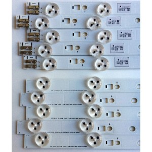 KIT DE LED´S PARA TV (10 PIEZAS) / SAMSUNG 2012SVS40 3228 RIGHT06 REV1.5 120412 / 2012SVS40 3228 LEFT06 REV1.5 120412 / PANEL LTJ400HM08-V / MODELO UN40EH5300FXZA TH01